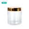 250ml Tabung Plastik Bulat Anti Bocor SGS PET Kosmetik Krim Jar Dengan Gasket